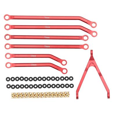 RC Chassis Rod Kit Pull Tie Upgrade Aluminum Link Set for Axial SCX24 AXI00005 1 24 Car