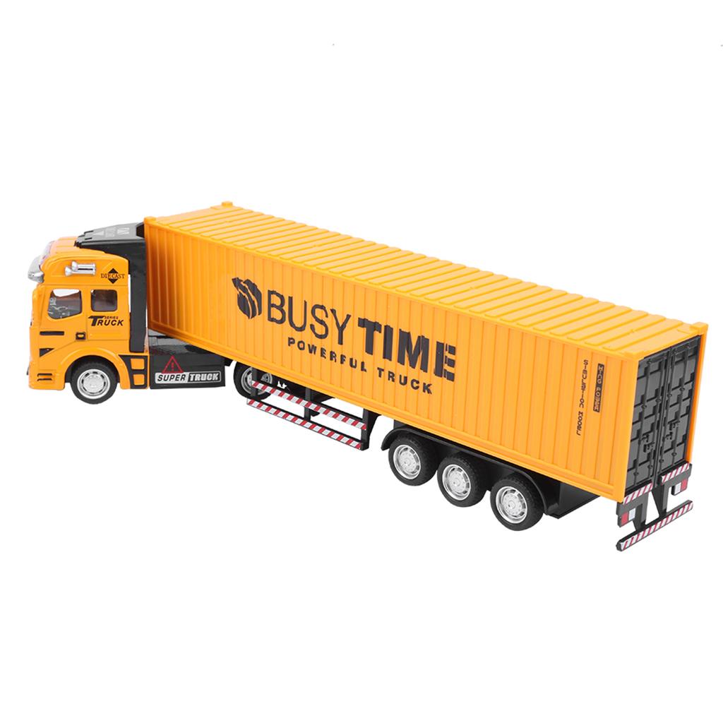 1: 48 Alloy Container Truck Model Toy Highly Simulation Children Car Toys VehicleYellow Container