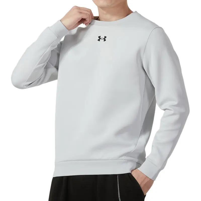 Under Armour Printed Fashion Versatile Round Neck Long Sleeve Long Pants Casual Sports Suit Men suit 23600306-009+22500706-001