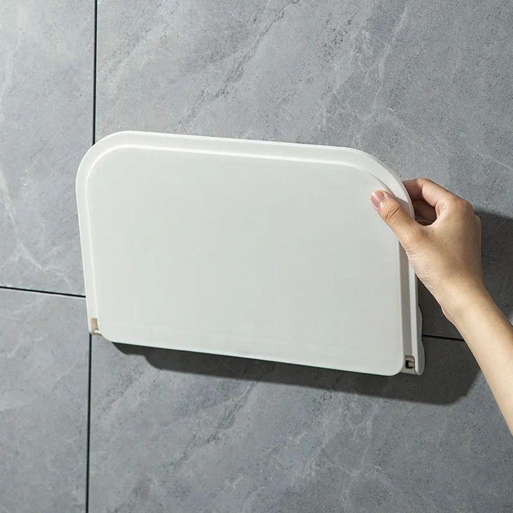 Phone Holder Wall Shelf Folding Plate Wall Mounted Shelf Home Organizer Storage Rack  Towel