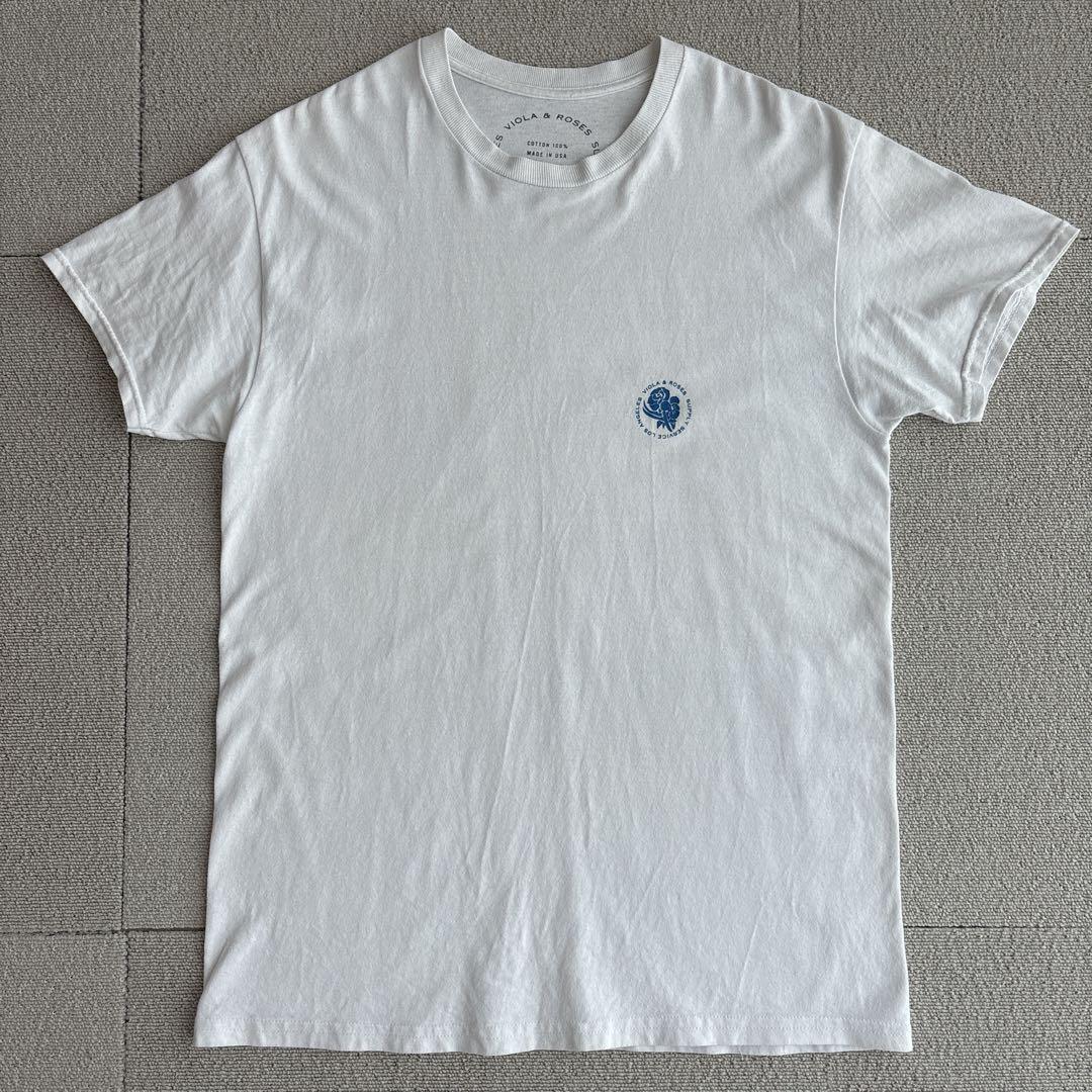 

[Б/У] Футболка с арт-принтом VIOLA&ROSES Белая