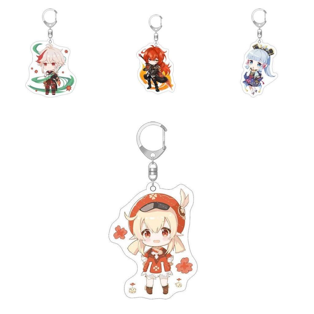 Uroczy Breloczek Genshin Impact Anime Kreskówka Kawaii Brelok Wisiorek Akrylowy Prezent