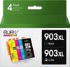 Ink Cartridge 903XL - CHOUMICHA - Compatible HP - Pack of 4 - 2600 Pages - Multicolor