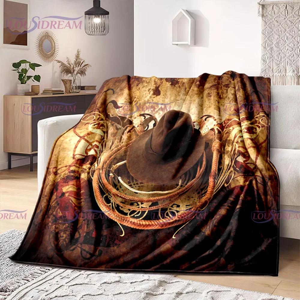 Indiana Jones and The Dial of Destiny Flannel Blanket Bedding Bedspread Sofa Warm Blanket Home Decor Children Adult Fans Gift