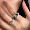 Chic Minimalist Copper Ring With Geometric Design Adjustable For Women 2024