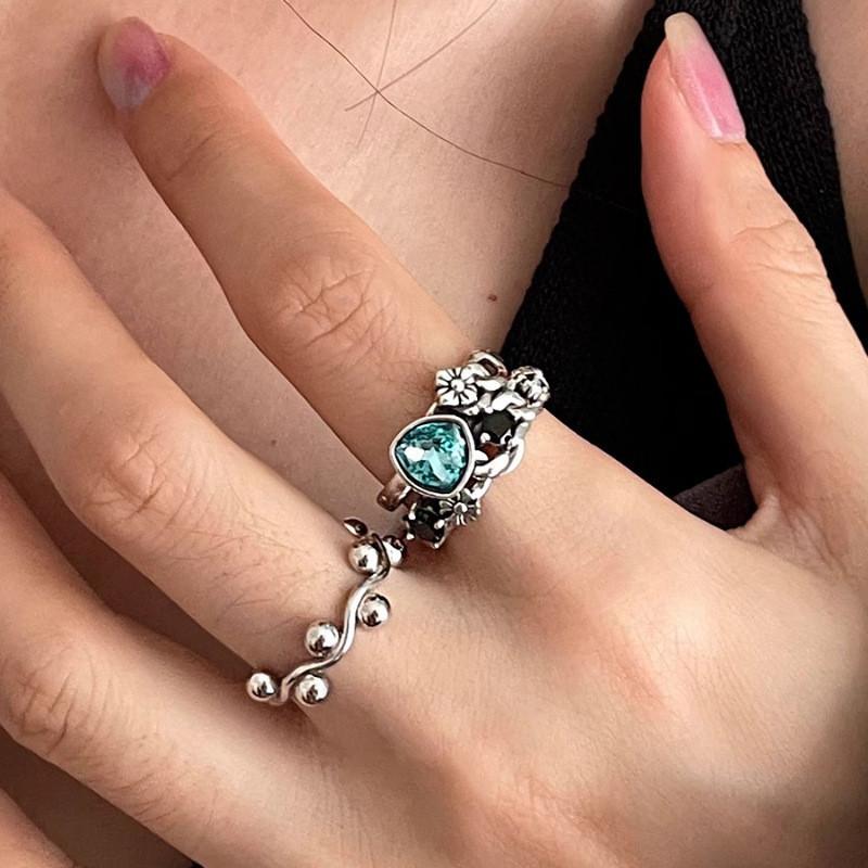 Chic Minimalist Copper Ring With Geometric Design Adjustable For Women 2024