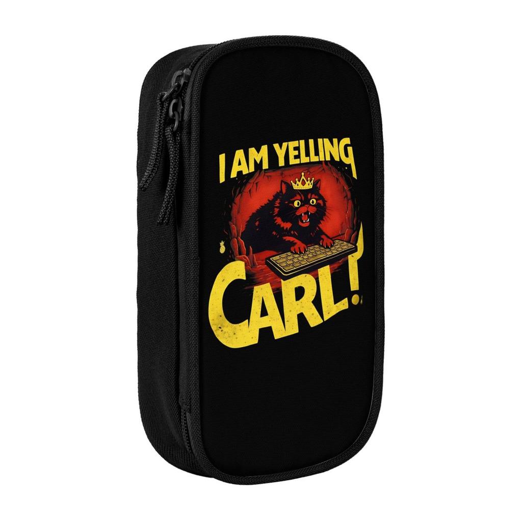 Dungeon Crawler Carl Pencil Case Bookish Geeky Cat Pencil Pouch Pen Box Big Capacity Bags Supplies Cosmetic Stationery