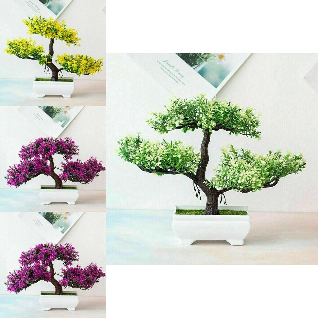 High-quality Realistic Artificial Bonsai Pine Tree Pot Plant For Elegant Home Decor