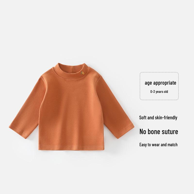 Children's High Neck Base Layer Top for Spring, Autumn, and Winter - Suitable for Infants and Toddlers (Boys & Girls).