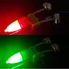 10 Stück Tragbarer Angelbissalarm Leuchtender Indikator Professioneller Grüner Elastischer Clip Alerter Sensor für Rute