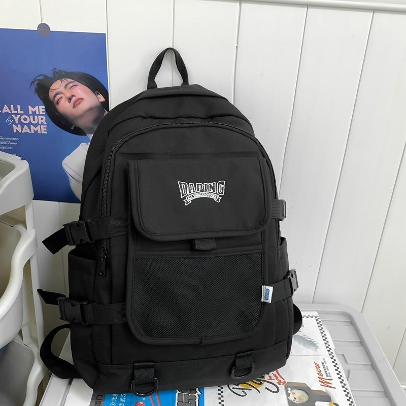 Студенческий однотонный школьный рюкзак женский дорожный рюкзак младших школьников — фото 16