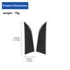 For Toyota Sienna 2015-2016-2017-2018-2020 Carbon Fiber Car Front A-pillar panel Sticker Trim Film Accessories