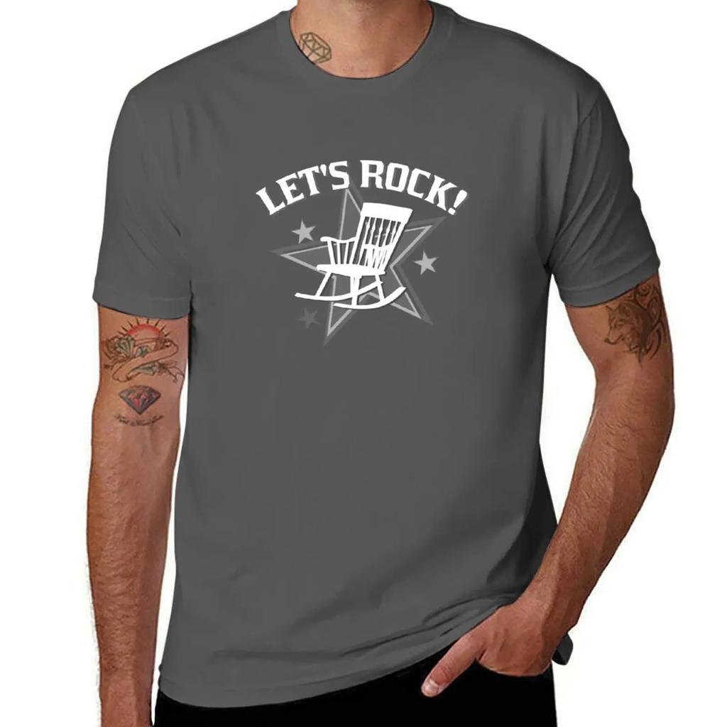 Let's Rock! T-Shirt cheap stuff shirts graphic tee plus size clothes Men's t-shirts