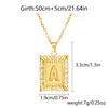 Exquisite Gold Color Initial Pendant Necklace for Women Men Stainless Steel Geometric Alphabet Necklace Friendship Jewelry