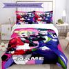 3pcs Custom Name Joker Bedding Set Duvet Cover Closure Includes 1 Duvet Cover & 2 Pillowcases, Soft and Comfortable for All Seasons.