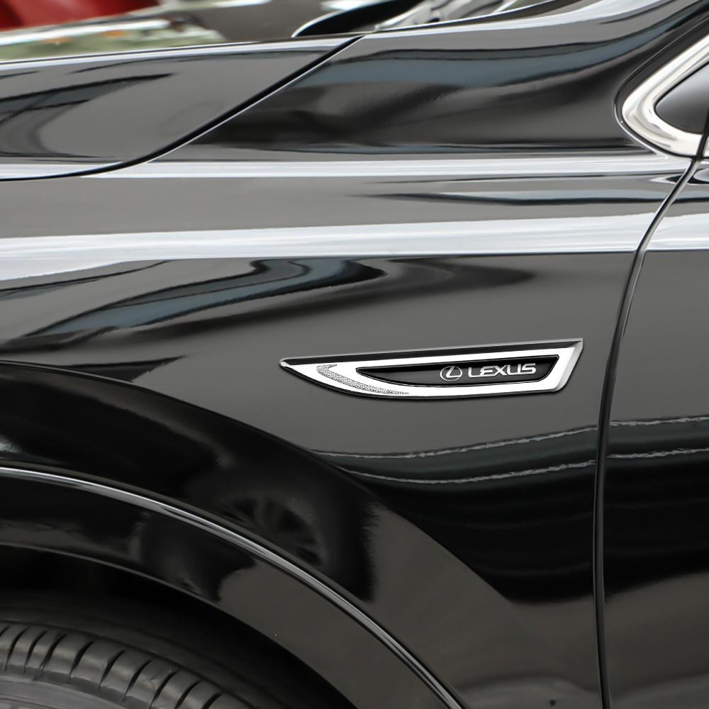 3D Metal Car Side Body Logo Badge Sticker Decoration Decals Accessorie For Lexus LS LC IS350 ES300h ES300 IS250 IS220d NX350h RX