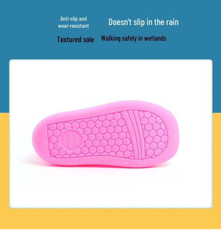 Little Duck Children's Cartoon Rain Boots - Cute Waterproof Boots for Toddlers and Kids