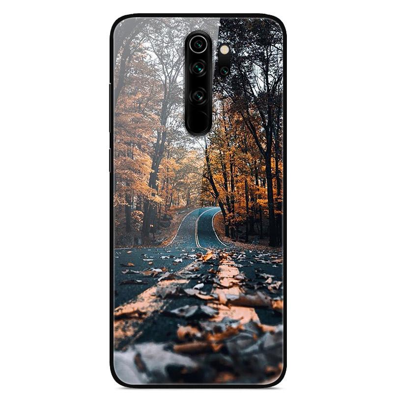For Xiaomi Redmi Note 8 Pro Case Tempered Glass Fashion Lovely Phone Cases for Redmi Note 8 8T Note8 8Pro Back Cover Funda Coque