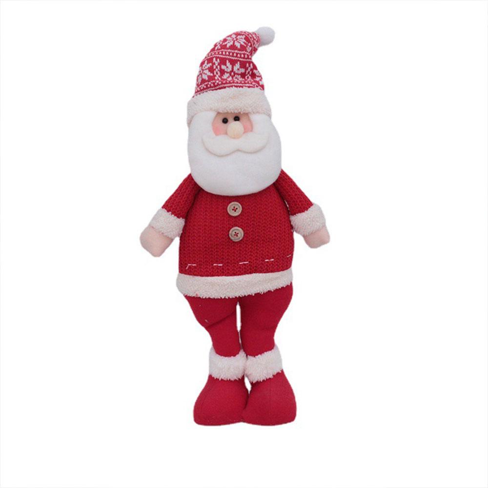 Christmas Ornament Standing Posture Santa Claus Snowman Elk Doll Doll Gift Red Christmas Tree Decoration Ornaments Home Decor