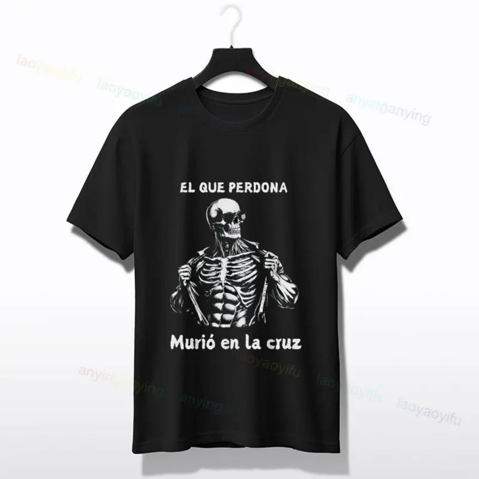 Calacas Chidas Gym Funny Sarcasm Slang Mexican Skull Sayings T-Shirt Short-sleeve Cotton Tee Perfect for Sports & Everyday Play XXXXXL разноцветный
