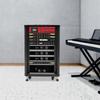 18U/22U AV Rack Stand with Caster Wheels Component Rack Cabinet Recording Studio Racks Removable Side Panels Network Server Case