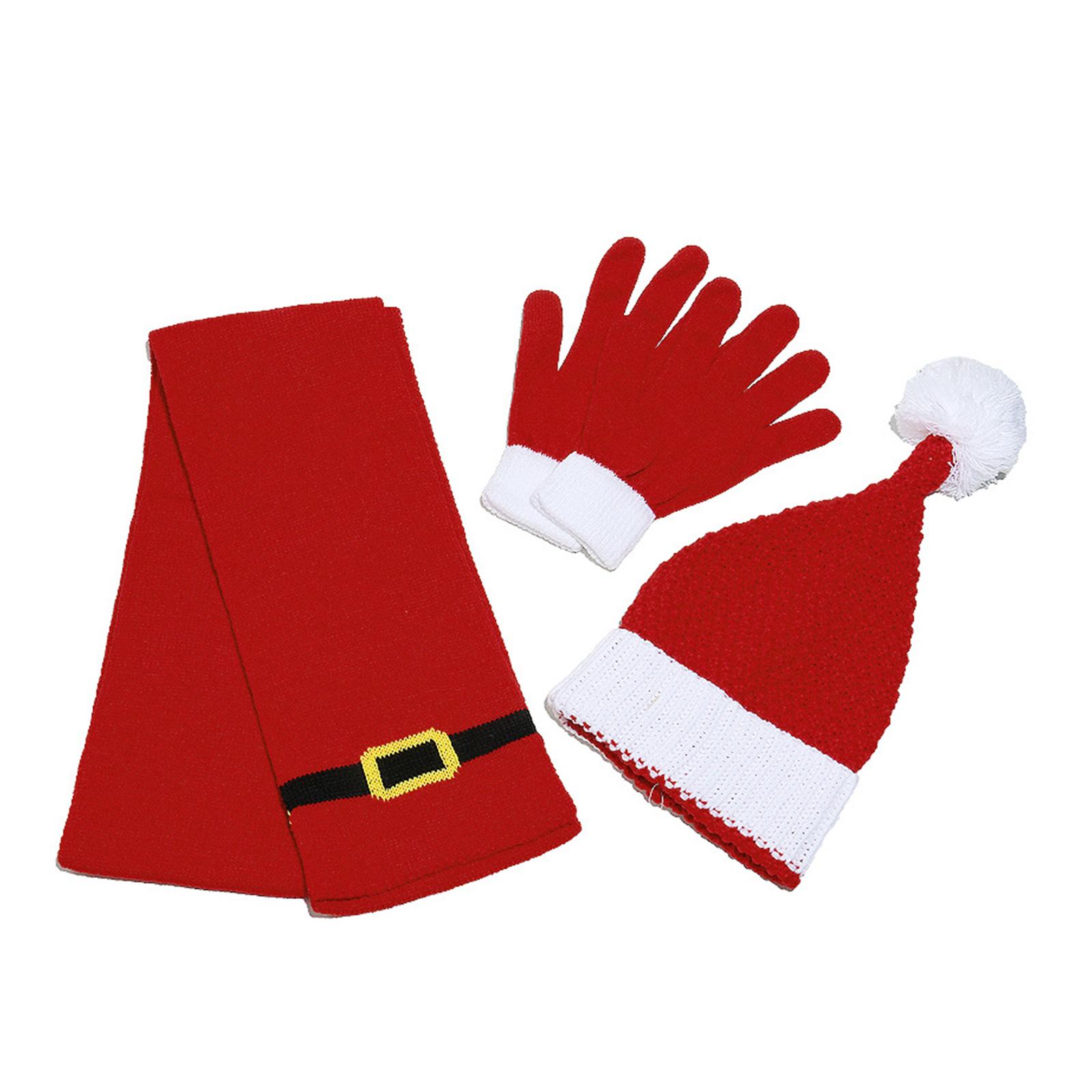 

Christmas Head Wrap Thicken Knitted Scarf Hat for Climbing Skiing Sports Headwear Soft Scarf Hat Christmas Accessories 1 красный