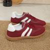 Fashion New Bright Red Inner Heightened German Training Shoes Women's 2025 New Spring and Autumn Casual Sports Sneakers