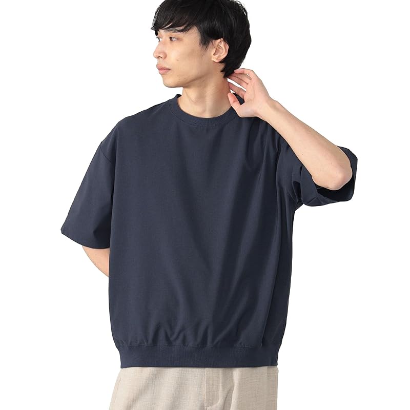 

[Beams Heart] S/S TEE polyester toro short sleeve T-shirt men s NAVY L