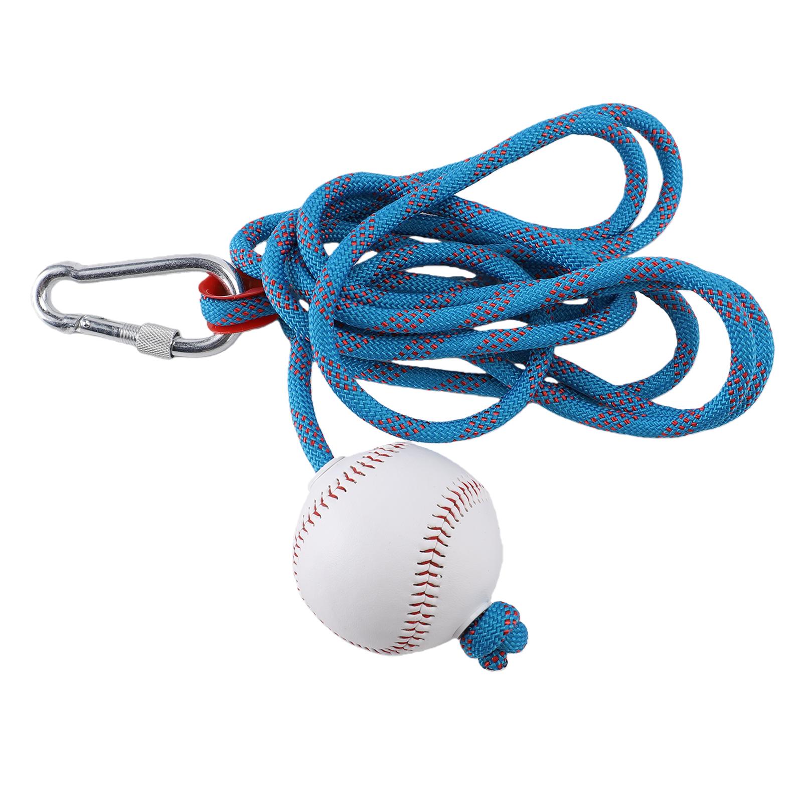 Baseballový trenažér švihu Přenosný softballový závěsný trenažér švihu pro trénink pálkování Pálkařské vybavení Modrý modrá