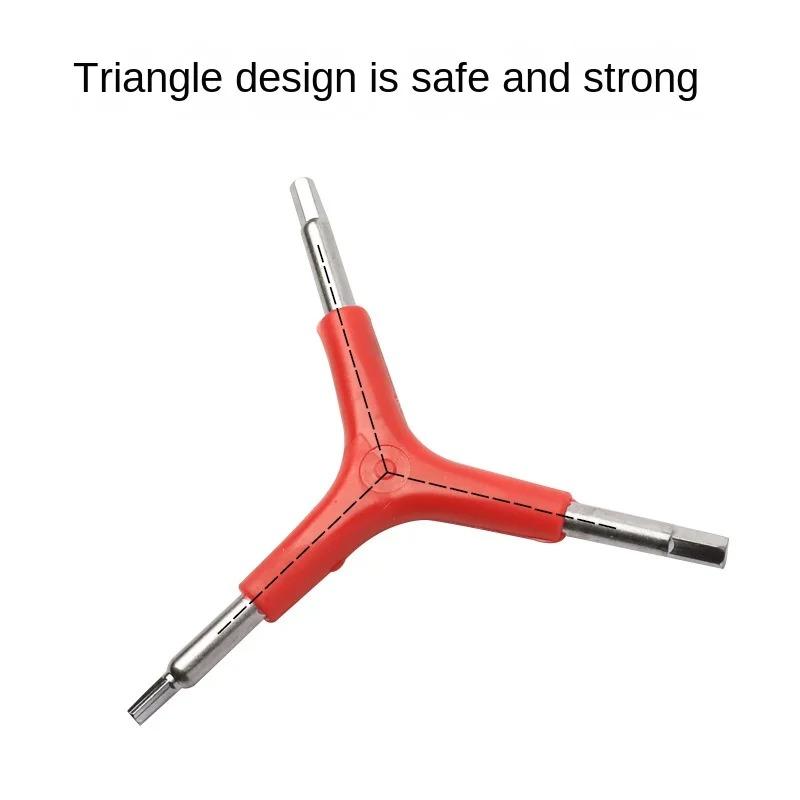 1 Y-shaped Bicycle Hexagonal Wrench 4mm 5mm 6mm Road Bicycle Hexagonal Wrench Tool Convenient and Practical Riding Accessories