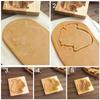 Wooden Cookie Molds 2 Pieces Reusable Cutter 3D Squirrel And Pine Cone Cookie Stamp Mold for Beginner Easter Halloween Christmas