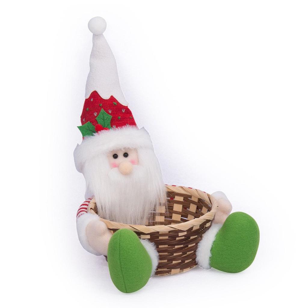 Xmas Fruit Basket Children"s Gift Candy Box Xmas Candy Basket for Home Decor