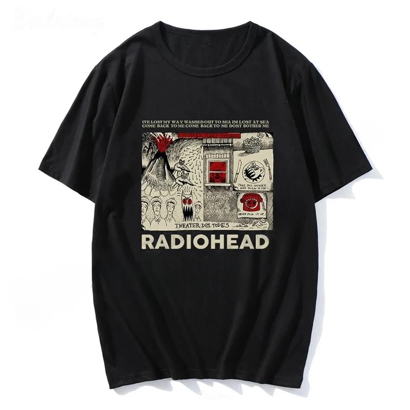 Vintage Classic North American Tour Rock PrintT-shirt Fashion Trend Comfortable Loose 100% Cotton Round Neck Short sleeveT-shirt