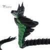 Flexible Joint Snake Toy Ornament, 3D Printing Poseable Figure with Movable Reptile Home Decor Joints Postures, Dark Themed Animal Desktop Collection