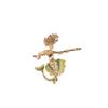 Retro Fashion Mermaid Brooch Brooch Diamond Mermaid Brooch Medium Antique Coat Clothing Accessories