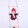 Festival Stair Climbing Elf Decorations 2PCS Durable Polyester Hanging Ornaments Christmas Party Decoration