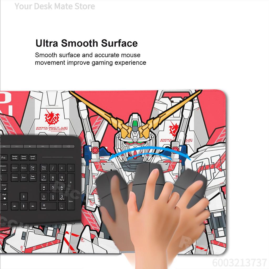 Lager G-Gundam Anime Keyboard PC Gaming Deskmat Non-slip Accessories Cool Robot E-sports Players Laptop Mousepad Office TableMat