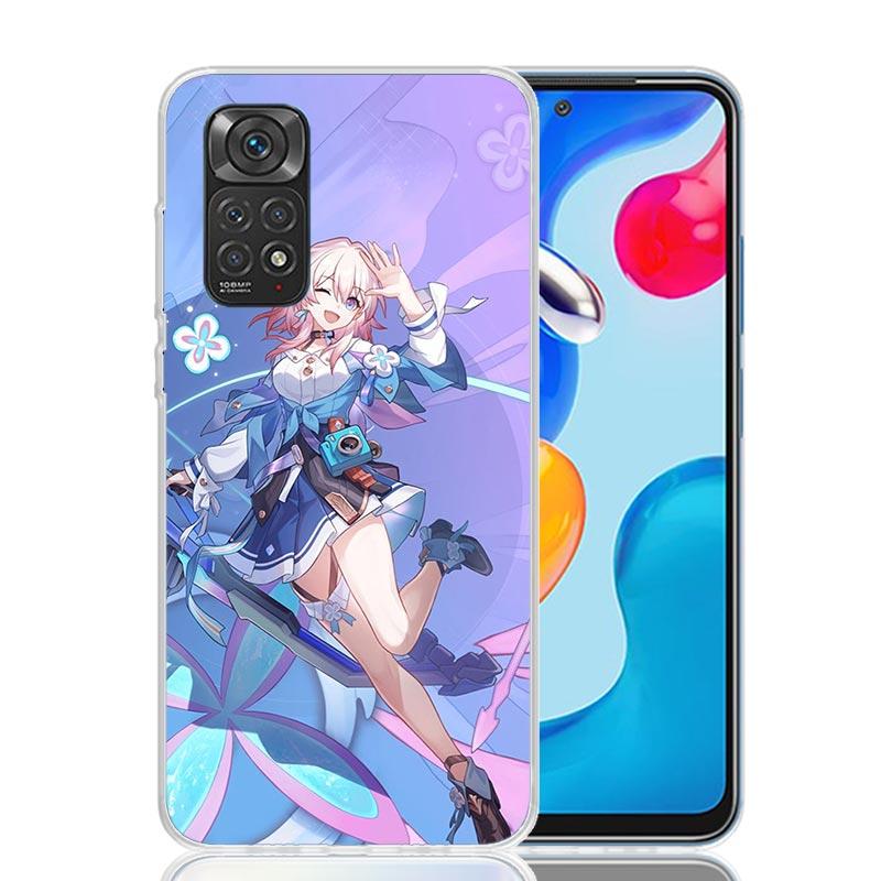 Honkai Star Rail March 7TH Phone Case For Xiaomi Redmi Note 15 14 13 12S 12 Pro Plus 11S 11E 11 11T 10S 10 Art Soft Pattern Cove