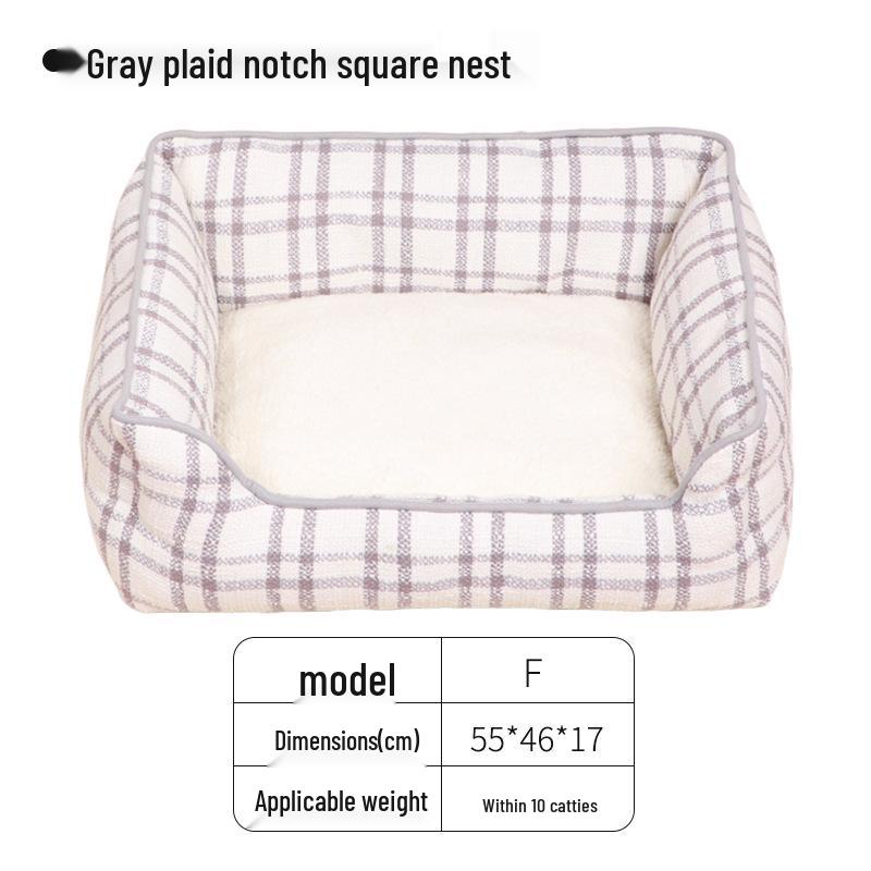 Ganzjahres-Warmes Hundebett für Kleine & Mittelgroße Hunde - Haustierkennel & Schlafplatz