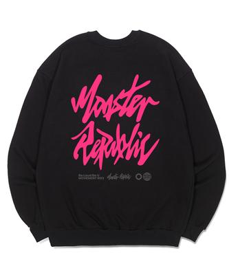 MONSTER REPUBLIC Authentic Logo Pink Sweatshirt Black_8123