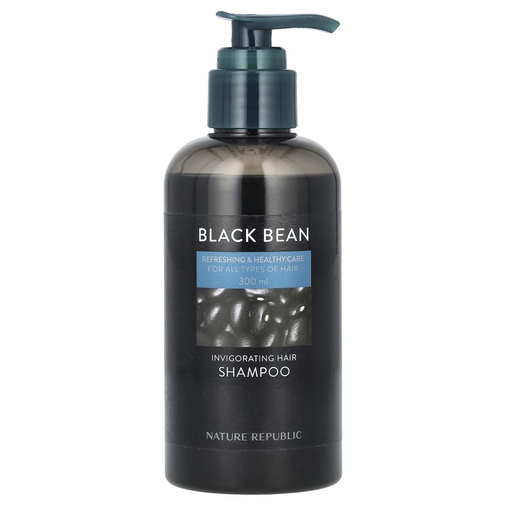Nature Republic Black Bean, belebendes Haarshampoo, für alle Haartypen geeignet, 10,14 fl oz (300 ml)