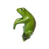 Cartoon Style Resin Frog Flower Shaped Pot Decoration Realistic Creative Frog Statue Decorative Resin Frog Ornament Bonsai Decor