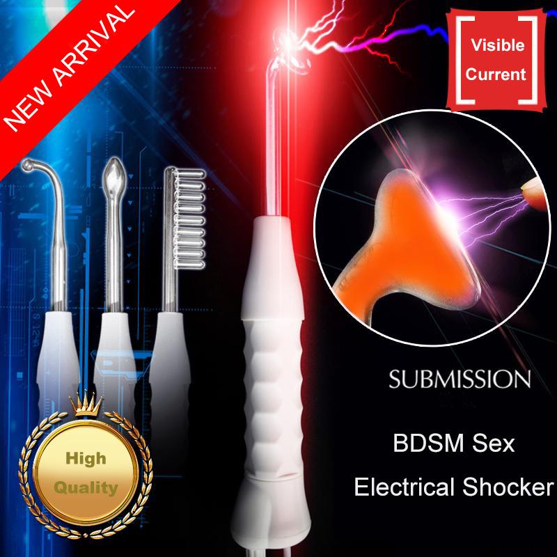 Sextoys eletro submissão choque elétrico mamilo clitóris estimulador terapia de choque crepúsculo varinha adulto sexo brinquedos para