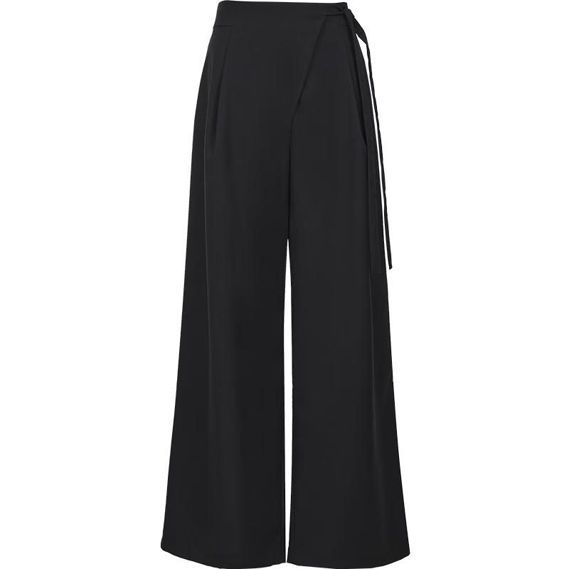VEROMODA Women s Pleated Tie-Waist Wide-Leg Casual Pants XS
