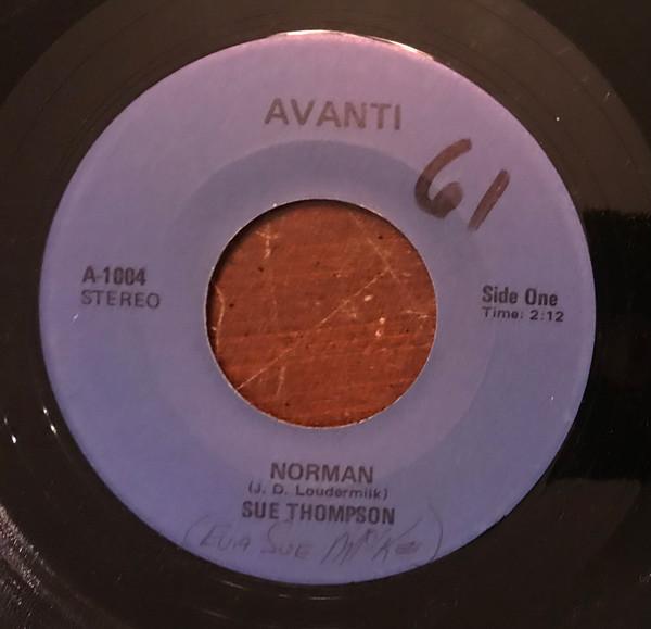 

7inch Record SUE THOMPSON - Norman A1004 Avanti Canada Pop Used