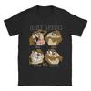 Men T-Shirts Tazmanian Devil Daily Moods Panels Tazed Funny Pure Cotton Tees Short Sleeve  T Shirt Crew Neck Clothes New Arrival