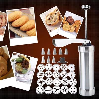 Einfache Bedienung Keksausstecher Set 20 Keksscheiben Spritzgebäck Maker Kit Weihnachtskekse Backen