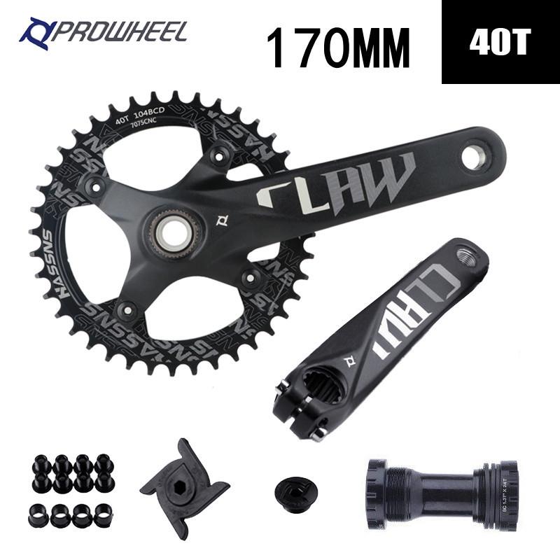 Prowheel Haomeng Horský klikový systém Hollow Integrated s jedním/dvěma převodníky pro 9-11 rychlostí.
