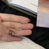 Korean Small Zircon Earbone Clip Cold Wind Adjustable Earclip No Earhole Design Earrings Women