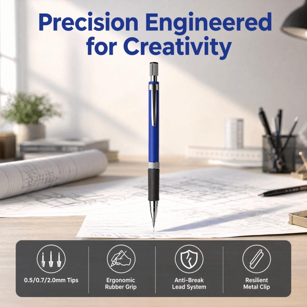 Metal Mechanical Pencil Press Using Sketch Writing Pencils Propelling Pencils Exam Drafting